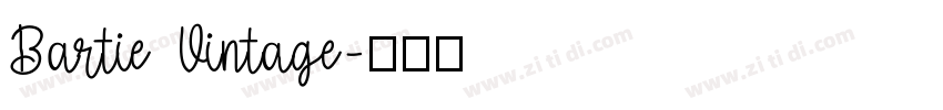 Bartie Vintage字体转换